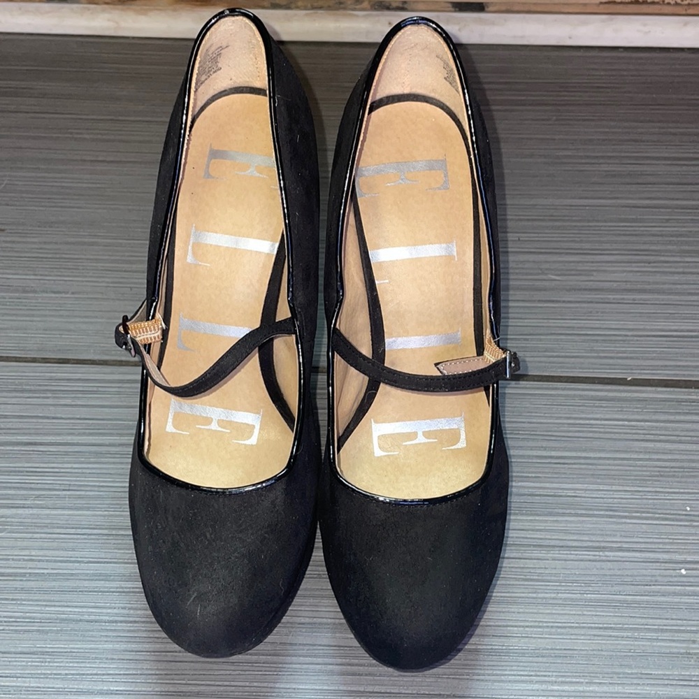 Black Elle platform Mary Jane’s.